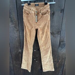 Lirx, corduroy, bell bottoms. Great condition.